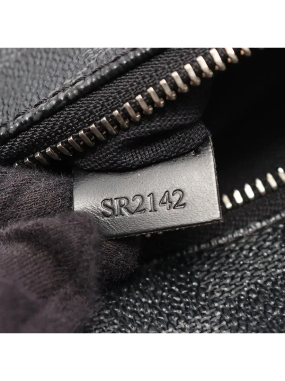 Louis Vuitton Shoulder Bag Mick PM Damier Graphite Canvas Leather